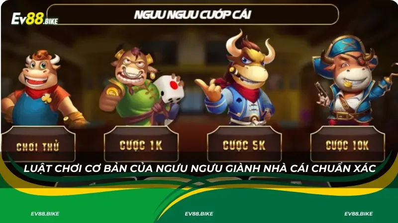 Luật chơi cơ bản của ngưu ngưu giành nhà cái chuẩn xác